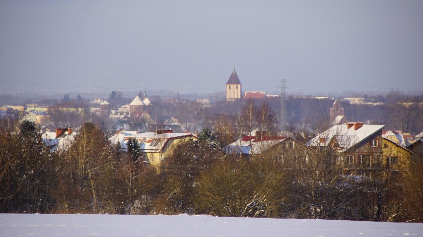 Śnieżny i mroźny weekend w powiecie sławieńskim [zdjęcia]