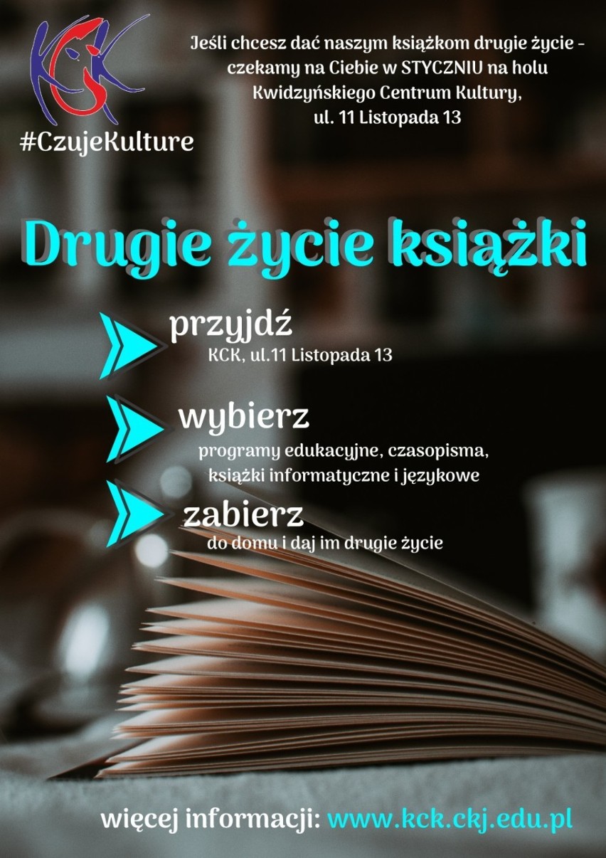 Kwidzyńskie Centrum Kultury rozdaje książki, czasopisma i programy multimedialne. Trwa akcja "Drugie życie książki"