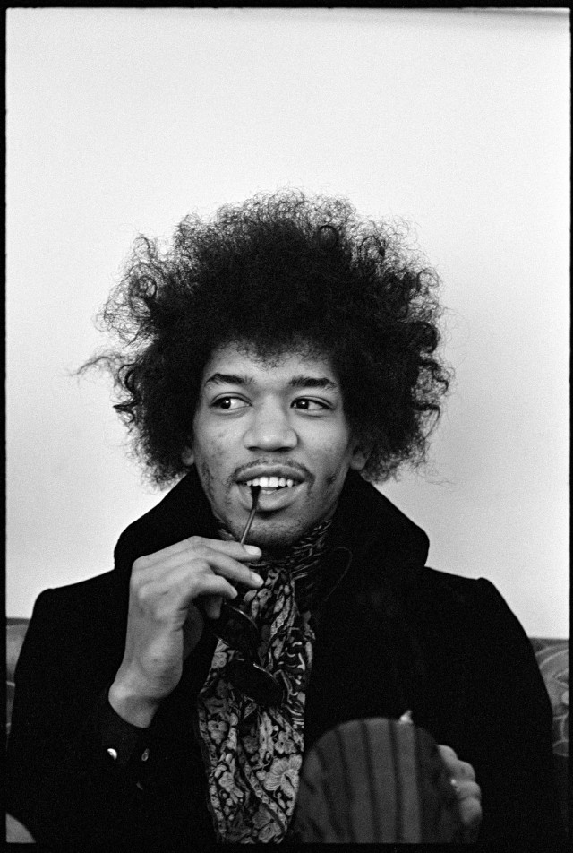 Jimi Hendrix. Rok 1968  - jedno ze zdjęć na wystawie.