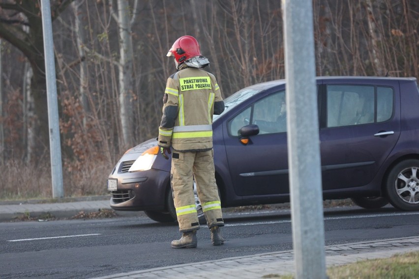 Wypadek na ulicy Roberta Schumana w Legnicy