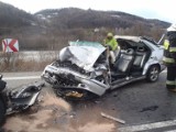 Wypadek w  Jazowsku. Jeden z kierowców nie żyje [ZDJĘCIA]