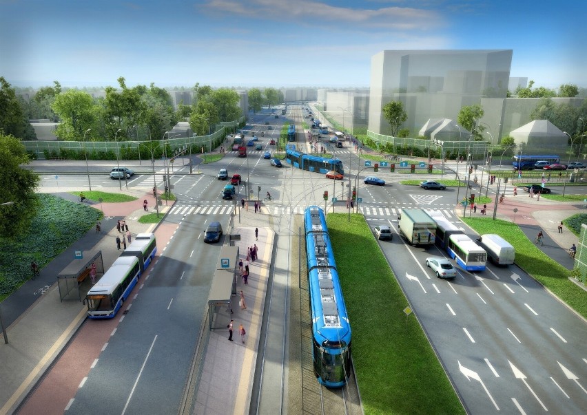Koncepcja nowej linii tramwajowej do Mistrzejowic.
