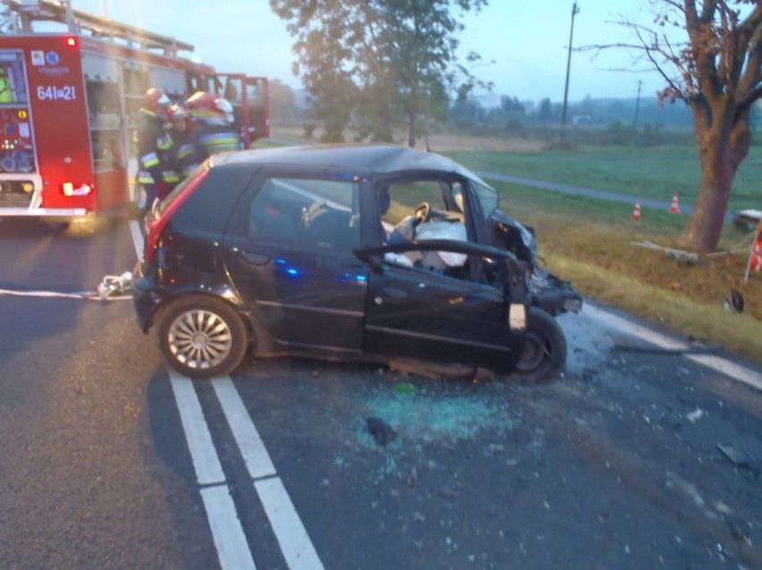 Dziś rano doszło do groźnego wypadku na drodze krajowej...