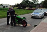 Wypadek w Wójcinie. Motocyklista z obrażeniami trafił do szpitala