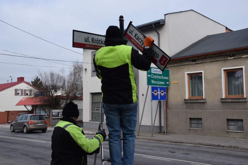 W 2019 r. w Wieluniu zniknęła ul. L. Kaczyńskiego. Przywrócono nazwę 18 Stycznia FOTO