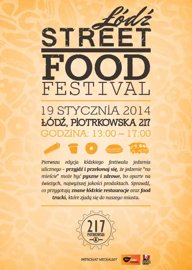 Plakat promujący Łódź Street Food Festival