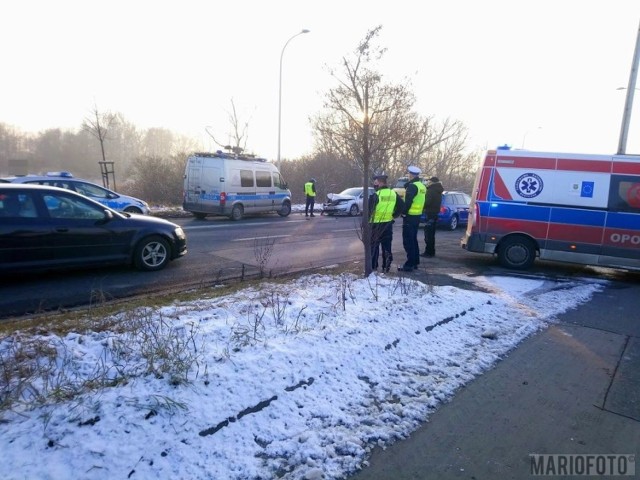 Wypadek na Wrocławskiej w Opolu.