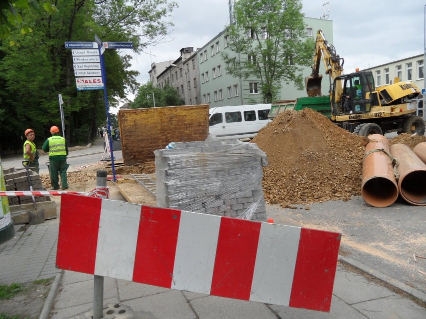 Rozkopana ulica Klimka