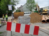 Ulica Klimka w Żorach jest rozkopana. Do kiedy blokada?