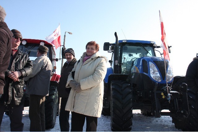 Protest rolników na ulicach Chojnic