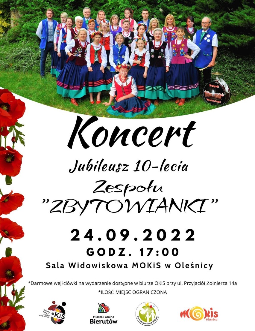 Koncert odbędzie się 24 września o godzinie 17.00....