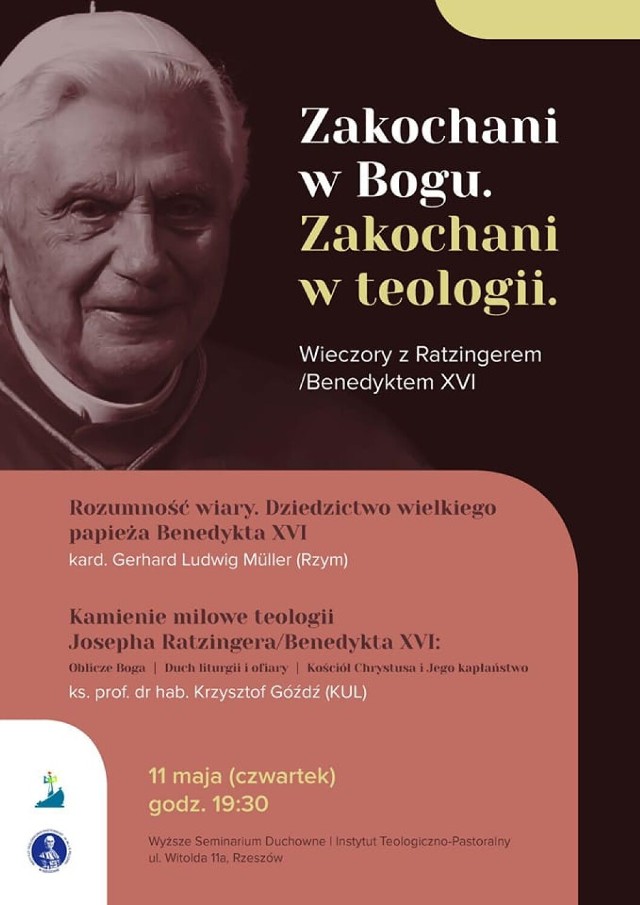 Najbliższe spotkanie odbędzie się 11 maja 2023 r. (godz. 19:30) w auli Instytutu Teologiczno-Pastoralnego w Rzeszowie (ul. Witolda 11a)