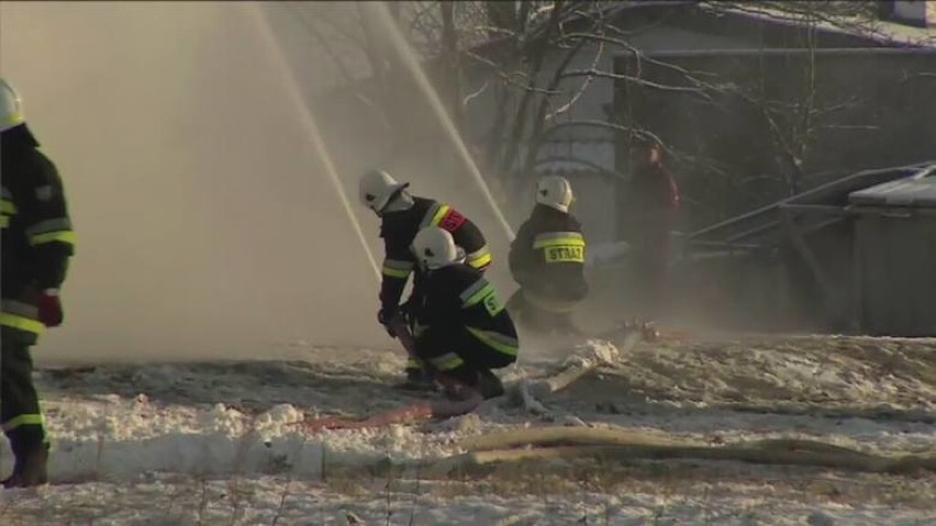 Pożar karczmy Pod Lutym Turem w Borowej Oleśnickiej