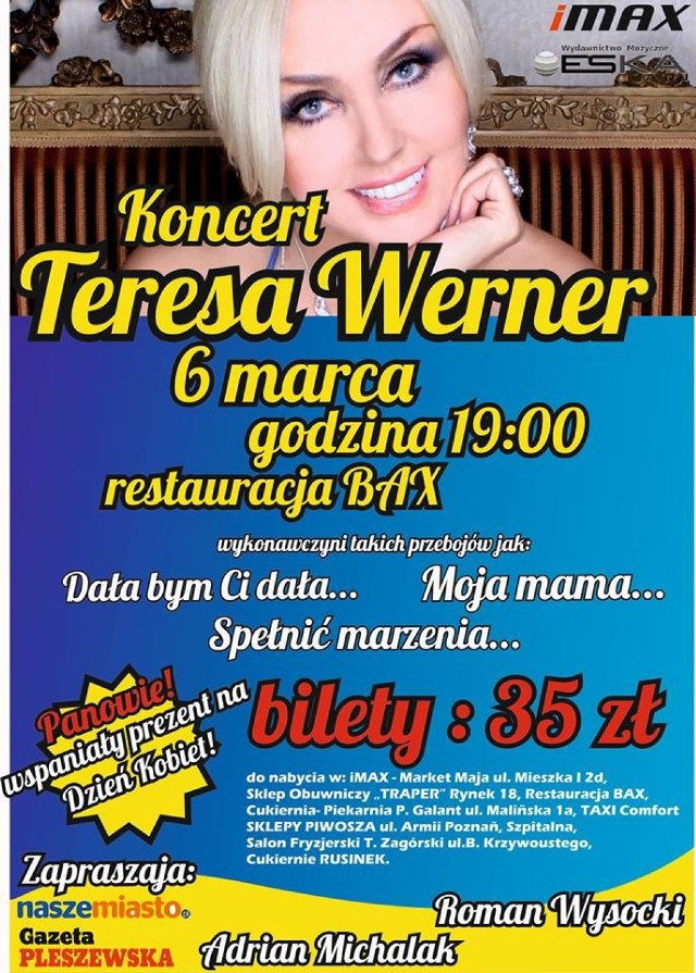 Teresa Werner zaśpiewa w Pleszewie