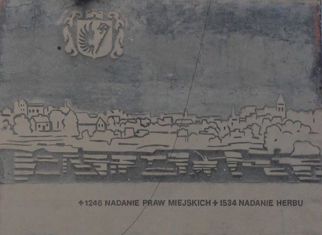 Tak wygląda do tej pory jedyny w Wąbrzeźnie mural, który zdobi jedną ze ścian od strony Placu Jana Pawła II