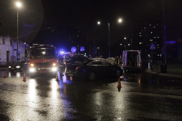 Wypadek na Wólczańskiej w Łodzi