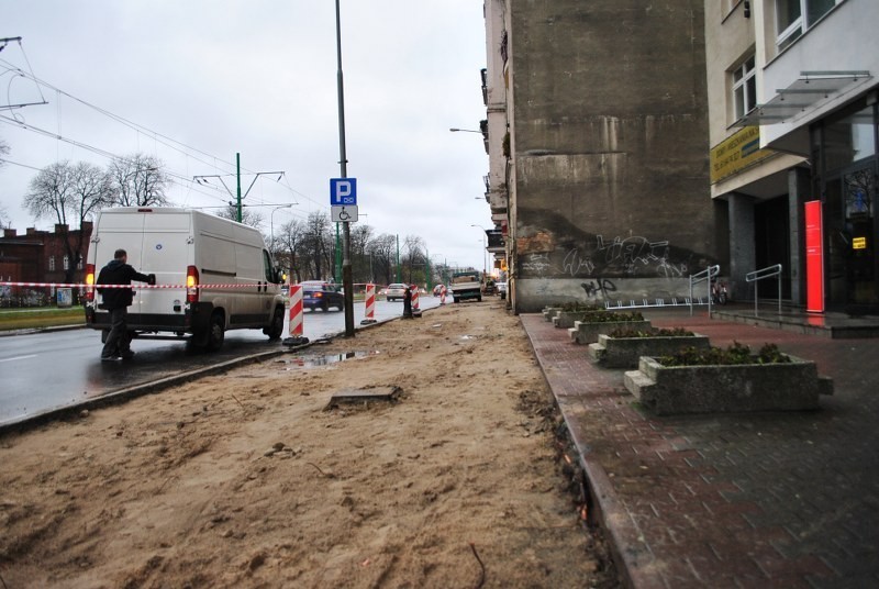 Poznań: Remont chodnika w ciągu ulicy Grunwaldzkiej