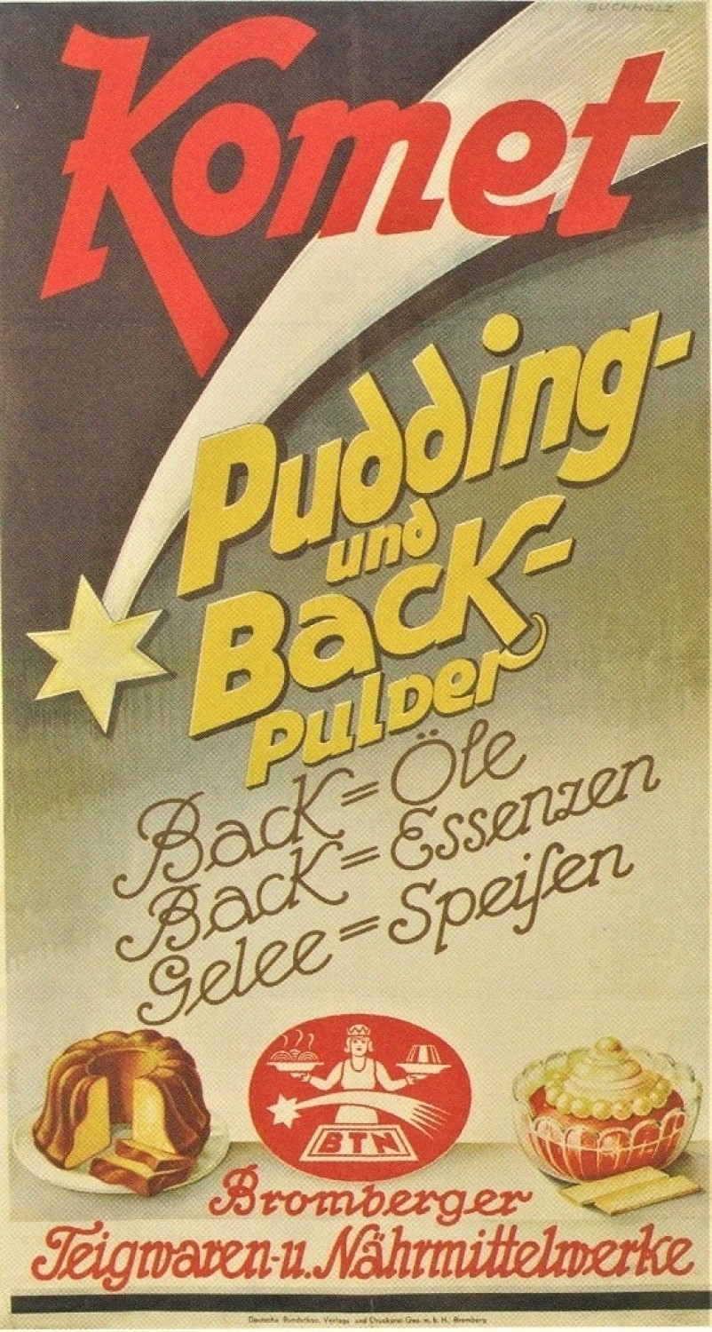 7. Budynie i proszki do pieczenia, rok 1940.