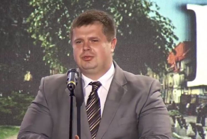 Wojciech Kałuża podczas konwencji wyborczej Koalicji...