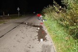 Zderzenie land rovera z motocyklem w Wohyniu. Dwie osoby ranne