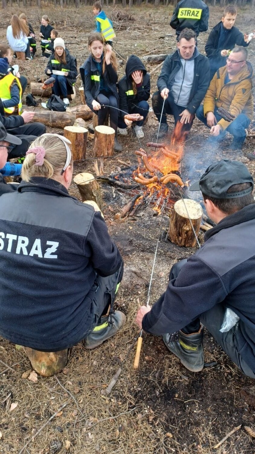 Strażacy z rodzinami zasadzili 3000 drzew niedaleko Głogowa