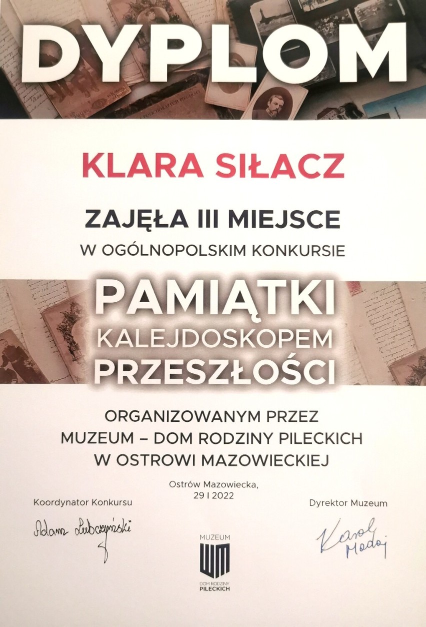 Historia rodzinna z Kaźmierza nagrodzona w ogólnopolskim konkursie!