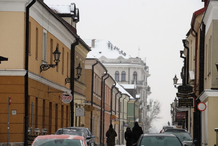 Zamojskie Stare Miasto tuż przed Wigilią