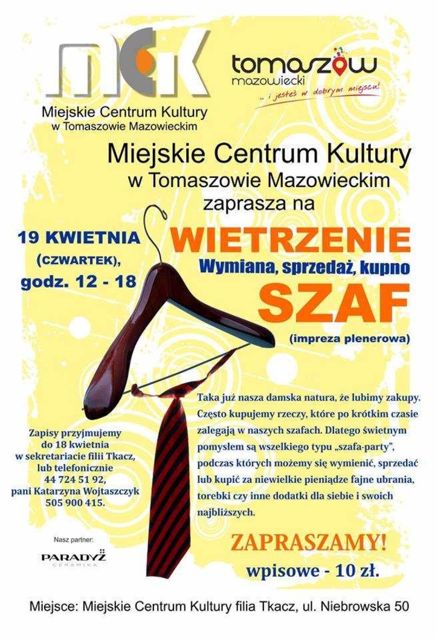 Co dzieje się w ten weekend w Tomaszowie i regionie? Koncerty, rajdy, wietrzenie szaf i wiele więcej