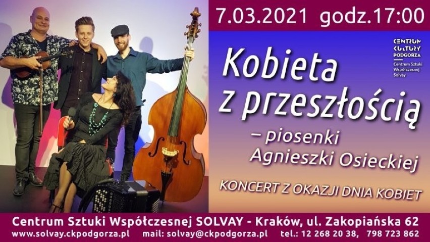 Kobieta z przeszłością 
koncert
7 marca, godz. 17.00
Centrum...