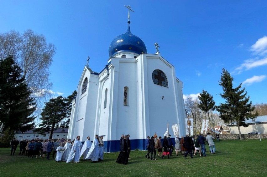 Święto parafialne w Jacznie. W świątecznej procesji wzięli udział prawosławni wierni, burmistrz Dąbrowy i proboszcz miejscowej parafii