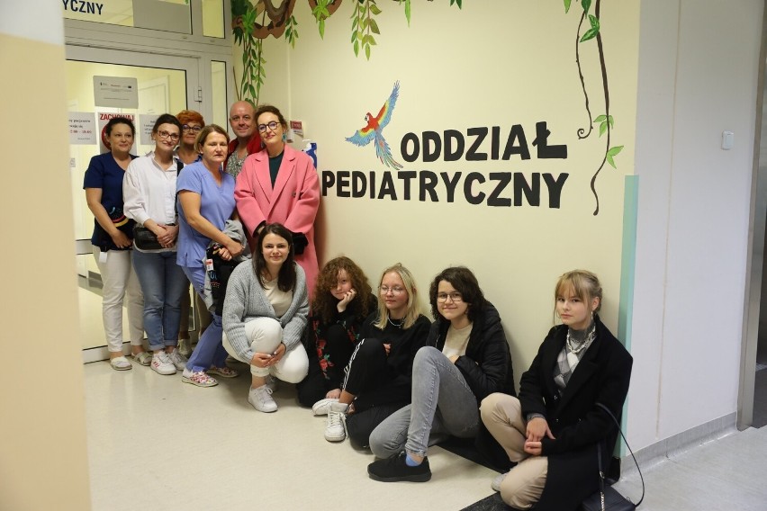 Szpital w Ostrowi Mazowieckiej z nowym, wymalowanym oddziałem pediatrycznym
