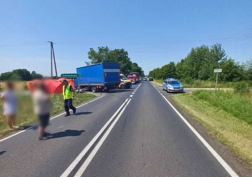 Śmiertelny wypadek na drodze Jerka - Lubiń [FOTO]