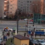 Wypadek na Ruczaju. Pieszy wszedł pod tramwaj. Motorniczy nie wyhamował [ZDJĘCIA INTERNAUTY]