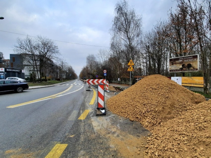 Trwa przebudowa ulicy Lotnisko w Katowicach