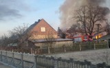 Pożar stodoły we wsi Bagno koło Sławy. Trwa dogaszanie 