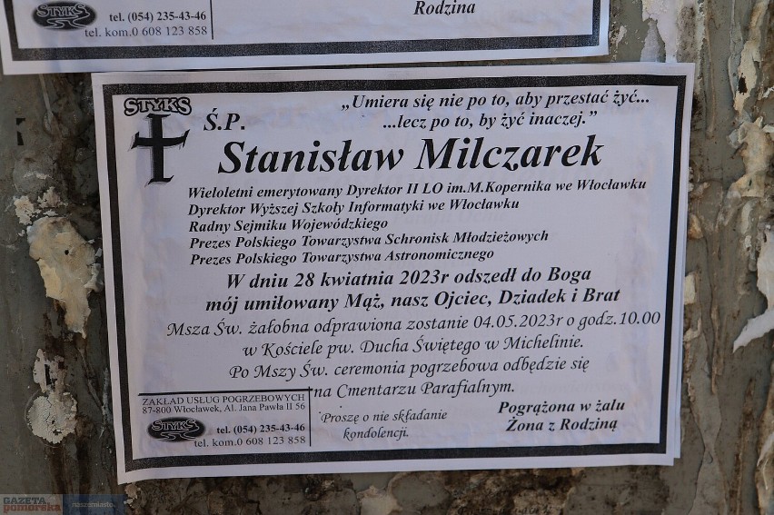 Pogrzeb Stanisława Milczarka na cmentarzu w Michelinie we...