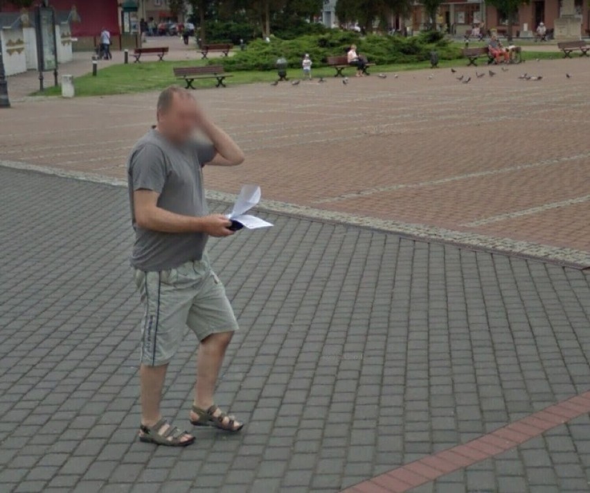 Przyłapani na ławce w Żorach. Kogo uchwyciła kamera Google Street View?