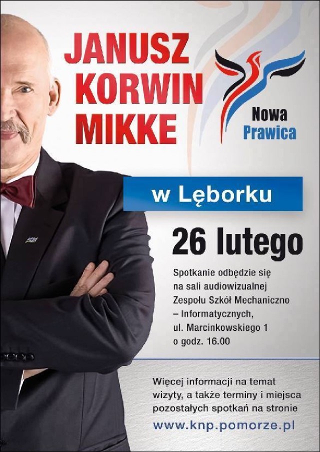 Janusz Korwin-Mikke w Lęborku