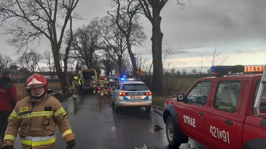 Wypadek w Stablewicach - kierowca mercedesa został...