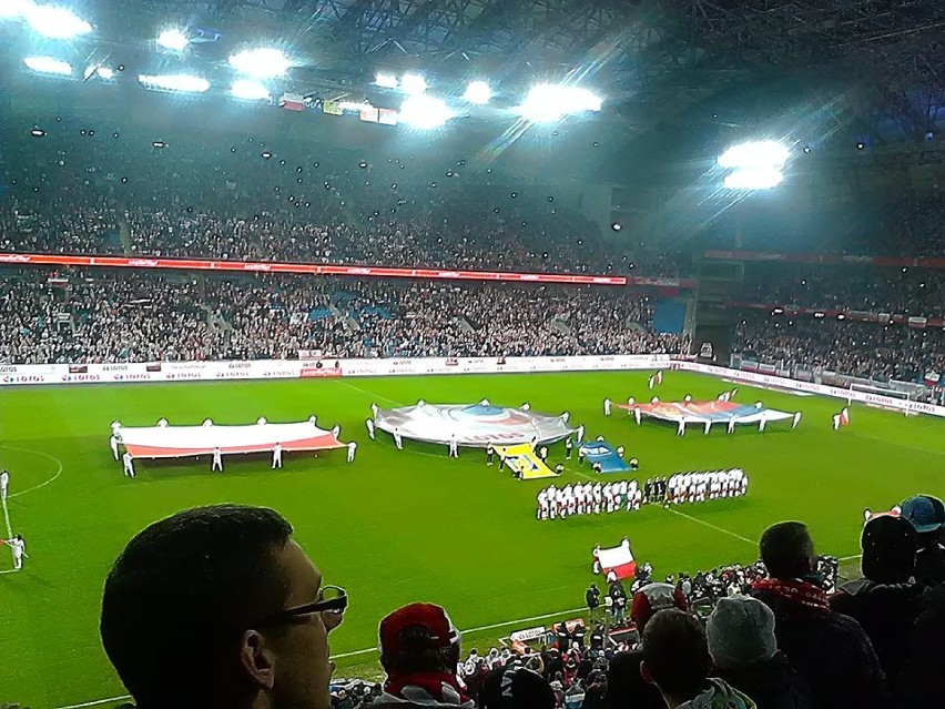 Złotowianie na meczu Polska - Serbia