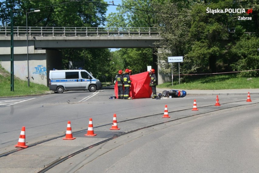 Śmiertelny wypadek w Zabrzu. Motocyklista wiózł 4-letniego chłopca. Dziecko zginęło [AKTUALIZACJA]