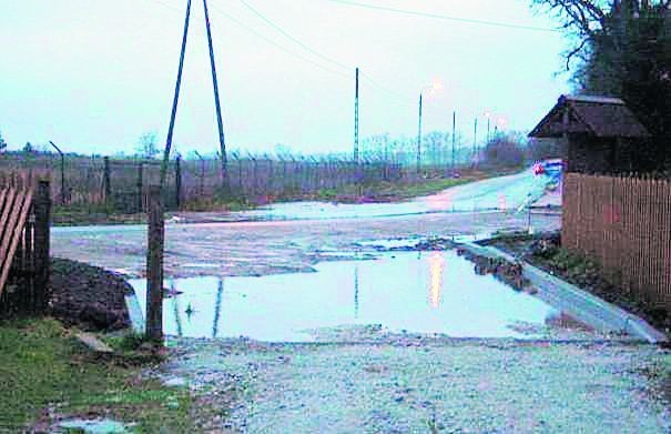 Tak wygądała droga z Reblina do Wrzącej zanim przykrył ją śnieg