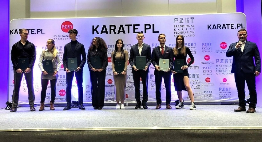 Konrad Kałasznikow, zawodnik Klubu Karate NIDAN Zielona...