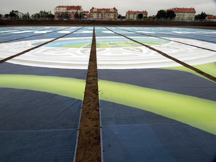 Wrocław: Zakrywają dziurę przy stadionie (ZOBACZ)