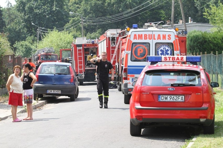 Psie Pole: Pożar dwóch domów przy ul. Miejskiej (ZDJĘCIA)