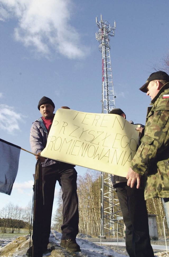 Mieszkańcy Bydlina wczoraj po raz kolejny zaprotestowali przeciw budowie wieży