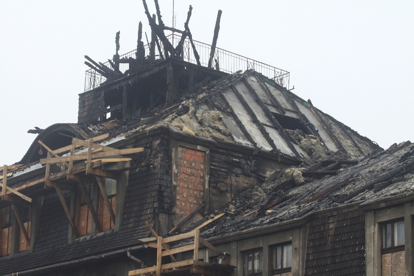 Budynek Huty Uthemanna w Szopienicach spalony [ZDJĘCIA]