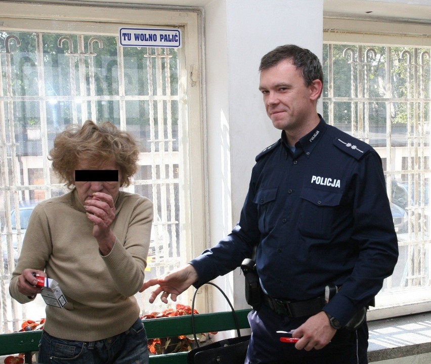 Krystyna W. podczas zatrzymania w 2010 r.