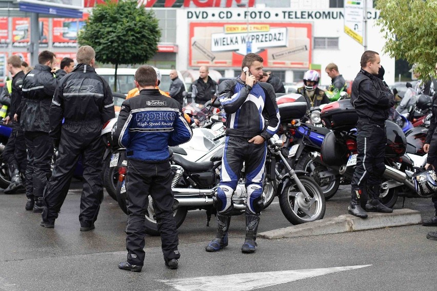 Motocykliści blokowali A4