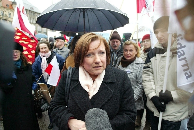 Demonstranci z PiS zablokowali centrum Wrocławia (ZDJĘCIA, FILMY)